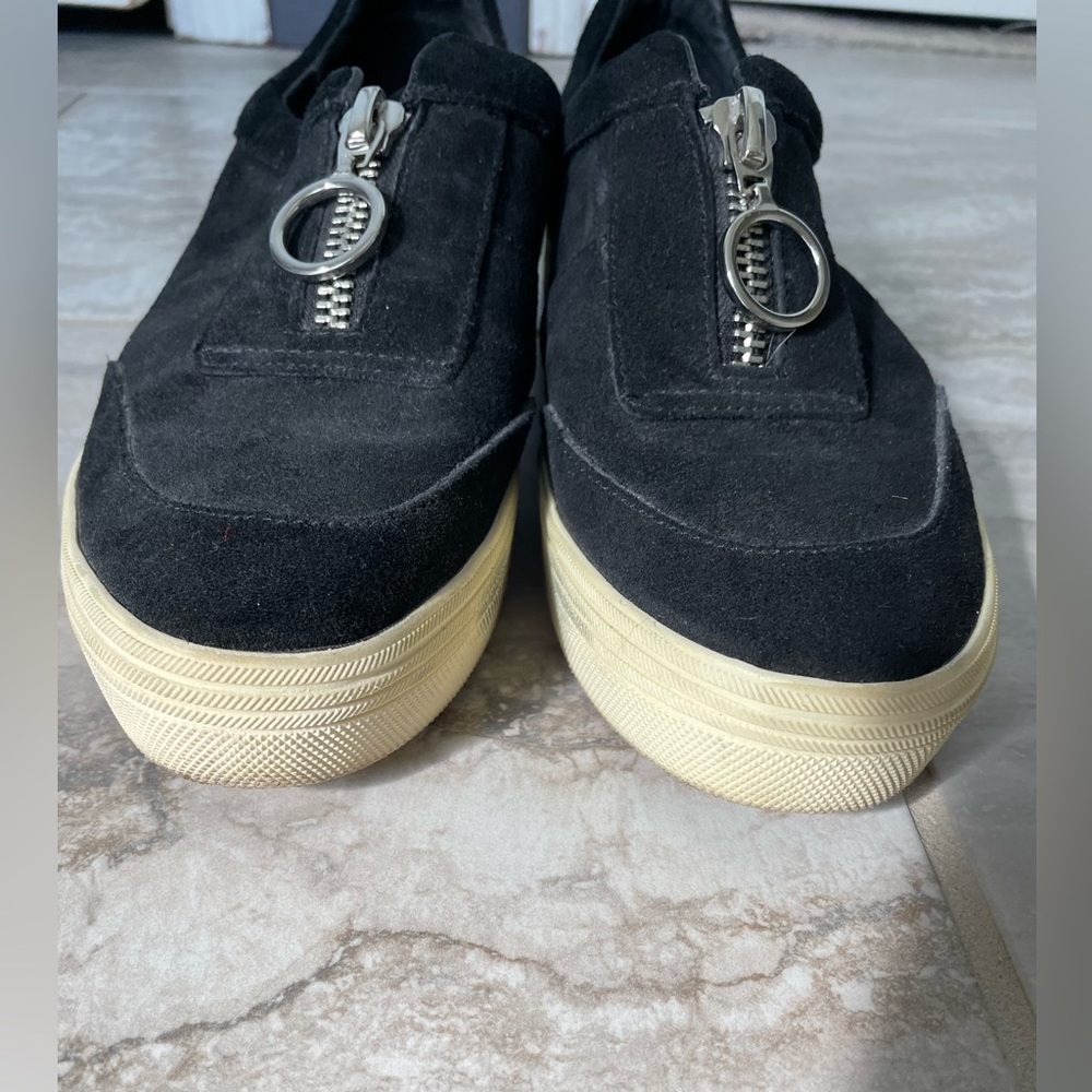 Dolce Vita Black Suede Trissa Trainers sz 9